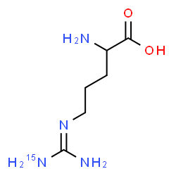 ChemSpider 2D Image | N~5~-{Amino[(~15~N)amino]methylene}ornithine | C6H14N315NO2