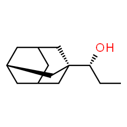 ChemSpider 2D Image | (1R)-1-[(1R,3R)-Adamantan-1-yl]-1-propanol | C13H22O
