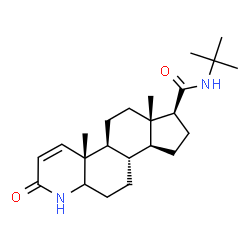 ChemSpider 2D Image | (4aR,4bS,6aS,7S,9aS,9bS)-N-tert-Butyl-4a,6a-dimethyl-2-oxo-2,4a,4b,5,6,6a,7,8,9,9a,9b,10,11,11a-tetradecahydro-1H-indeno[5,4-f]quinoline-7-carboxamide | C23H36N2O2
