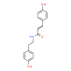 ChemSpider 2D Image | 3-(4-Hydroxyphenyl)-N-[2-(4-hydroxyphenyl)ethyl]acrylamide | C17H17NO3