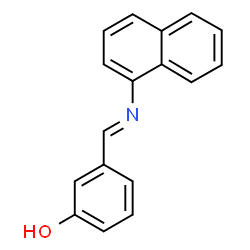ChemSpider 2D Image | 3-[(E)-(1-Naphthylimino)methyl]phenol | C17H13NO
