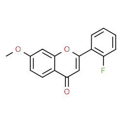 ChemSpider 2D Image | 2-(2-Fluorophenyl)-7-methoxy-4H-chromen-4-one | C16H11FO3