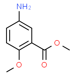 ChemSpider 2D Image | Methyl 5-amino-2-methoxybenzoate | C9H11NO3