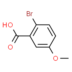 ChemSpider 2D Image | 2-Bromo-5-methoxybenzoic acid | C8H7BrO3