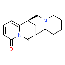 ChemSpider 2D Image | (7alpha)-3,4,5,6-Tetradehydrospartein-2-one | C15H20N2O