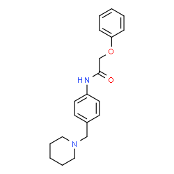 ChemSpider 2D Image | 2-Phenoxy-N-[4-(1-piperidinylmethyl)phenyl]acetamide | C20H24N2O2