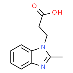 ChemSpider 2D Image | 3-(2-Methyl-benzoimidazol-1-yl)-propionic acid | C11H12N2O2