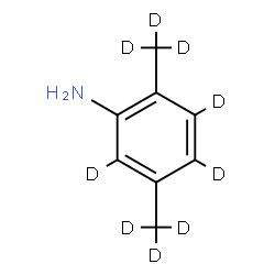 ChemSpider 2D Image | 2,4,5-trideuterio-3,6-bis(trideuteriomethyl)aniline | C8H2D9N