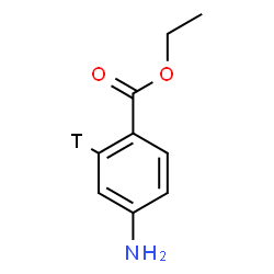 ChemSpider 2D Image | Ethyl 4-amino(2-~3~H)benzoate | C9H10TNO2