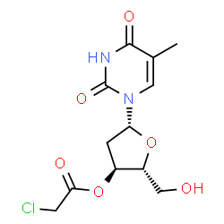 ChemSpider 2D Image | 3'-O-(Chloroacetyl)thymidine | C12H15ClN2O6