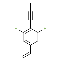 ChemSpider 2D Image | 1,3-Difluoro-2-(1-propyn-1-yl)-5-vinylbenzene | C11H8F2