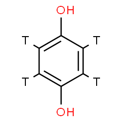 ChemSpider 2D Image | 1,4-(~3~H_4_)Benzenediol | C6H2T4O2