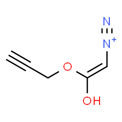 ChemSpider 2D Image | (Z)-2-Hydroxy-2-(2-propyn-1-yloxy)ethenediazonium | C5H5N2O2