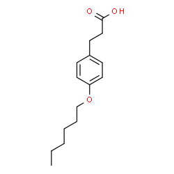 ChemSpider 2D Image | 4-(Hexyloxy)benzenepropanoic acid | C15H22O3