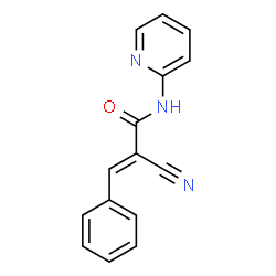 ChemSpider 2D Image | (2E)-2-Cyano-3-phenyl-N-(2-pyridinyl)acrylamide | C15H11N3O