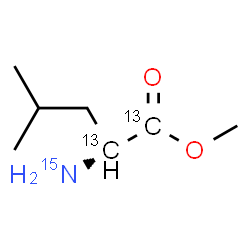ChemSpider 2D Image | Methyl D-(1,2-~13~C_2_,~15~N)leucinate | C513C2H1515NO2