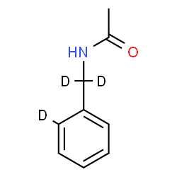 ChemSpider 2D Image | N-[(2-~2~H)Phenyl(~2~H_2_)methyl]acetamide | C9H8D3NO