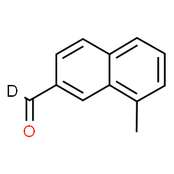 ChemSpider 2D Image | 8-Methyl-2-naphthalene(~2~H)carbaldehyde | C12H9DO