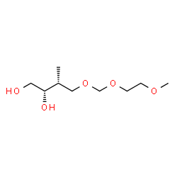 ChemSpider 2D Image | (2S,3R)-4-[(2-Methoxyethoxy)methoxy]-3-methyl-1,2-butanediol | C9H20O5
