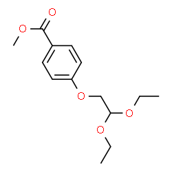 ChemSpider 2D Image | Methyl 4-(2,2-diethoxyethoxy)benzoate | C14H20O5