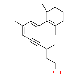 ChemSpider 2D Image | (9cis)-11,12-Didehydroretinol | C20H28O