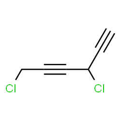 ChemSpider 2D Image | 3,6-Dichloro-1,4-hexadiyne | C6H4Cl2