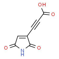 ChemSpider 2D Image | 3-(2,5-Dioxo-2,5-dihydro-1H-pyrrol-3-yl)-2-propynoic acid | C7H3NO4