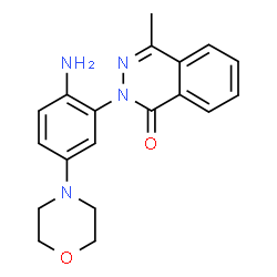ChemSpider 2D Image | 2-(2-Amino-5-morpholin-4-yl-phenyl)-4-methyl-2H-phthalazin-1-one | C19H20N4O2