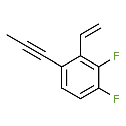 ChemSpider 2D Image | 1,2-Difluoro-4-(1-propyn-1-yl)-3-vinylbenzene | C11H8F2