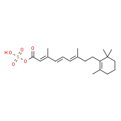 ChemSpider 2D Image | O~15~-Sulfo-7,8-dihydroretinoic acid | C20H30O5S