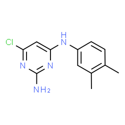 ChemSpider 2D Image | 6-Chloro-N~4~-(3,4-dimethylphenyl)-2,4-pyrimidinediamine | C12H13ClN4