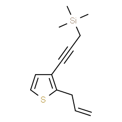 ChemSpider 2D Image | [3-(2-Allyl-3-thienyl)-2-propyn-1-yl](trimethyl)silane | C13H18SSi
