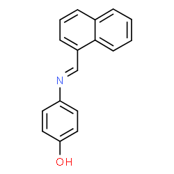 ChemSpider 2D Image | 4-[(E)-(1-Naphthylmethylene)amino]phenol | C17H13NO