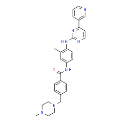 ChemSpider 2D Image | 4-[(4-Methyl-1-piperazinyl)methyl]-N-(3-methyl-4-{[4-(3-pyridinyl)-2-pyrimidinyl]amino}phenyl)benzamide | C29H31N7O