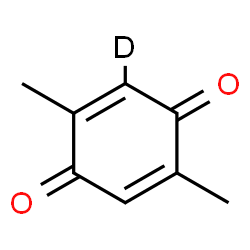 ChemSpider 2D Image | 3-deuterio-2,5-dimethyl-1,4-benzoquinone | C8H7DO2