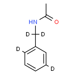 ChemSpider 2D Image | N-[dideuterio-(2,5-dideuteriophenyl)methyl]acetamide | C9H7D4NO