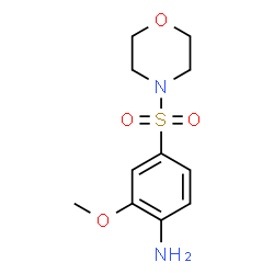 ChemSpider 2D Image | 2-Methoxy-4-(4-morpholinylsulfonyl)aniline | C11H16N2O4S