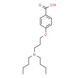 ChemSpider 2D Image | 4-[3-(Dibutylamino)propoxy]benzoic acid | C18H29NO3