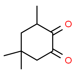 ChemSpider 2D Image | 3,5,5-Trimethyl-1,2 cyclohexanedione | C9H14O2