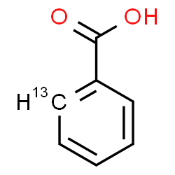 ChemSpider 2D Image | (2-~13~C)Benzoic acid | C613CH6O2