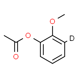 ChemSpider 2D Image | 2-Methoxy(3-~2~H)phenyl acetate | C9H9DO3