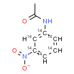 ChemSpider 2D Image | N-[3-Nitro(~14~C_6_)phenyl]acetamide | C214C6H8N2O3