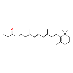 ChemSpider 2D Image | O~15~-Propionylretinol | C23H34O2