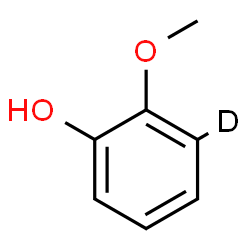 ChemSpider 2D Image | 2-Methoxy(3-~2~H)phenol | C7H7DO2