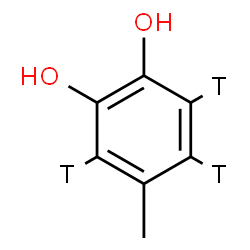 ChemSpider 2D Image | 4-Methyl-1,2-(~3~H_3_)benzenediol | C7H5T3O2