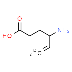 ChemSpider 2D Image | 4-Amino(6-~14~C)-5-hexenoic acid | C514CH11NO2