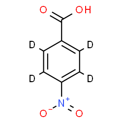 ChemSpider 2D Image | 4-Nitrobenzoic-d4 Acid | C7HD4NO4