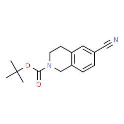 ChemSpider 2D Image | tert-Butyl 6-cyano-1,2,3,4-tetrahydroisoquinoline-2-carboxylate | C15H18N2O2