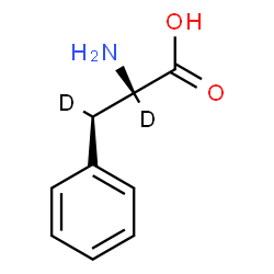 ChemSpider 2D Image | (betaR)-(alpha,beta-~2~H_2_)Phenylalanine | C9H9D2NO2