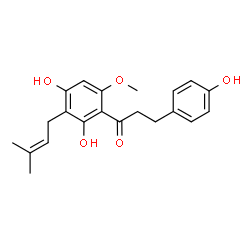 ChemSpider 2D Image | dihydroxanthohumol | C21H24O5